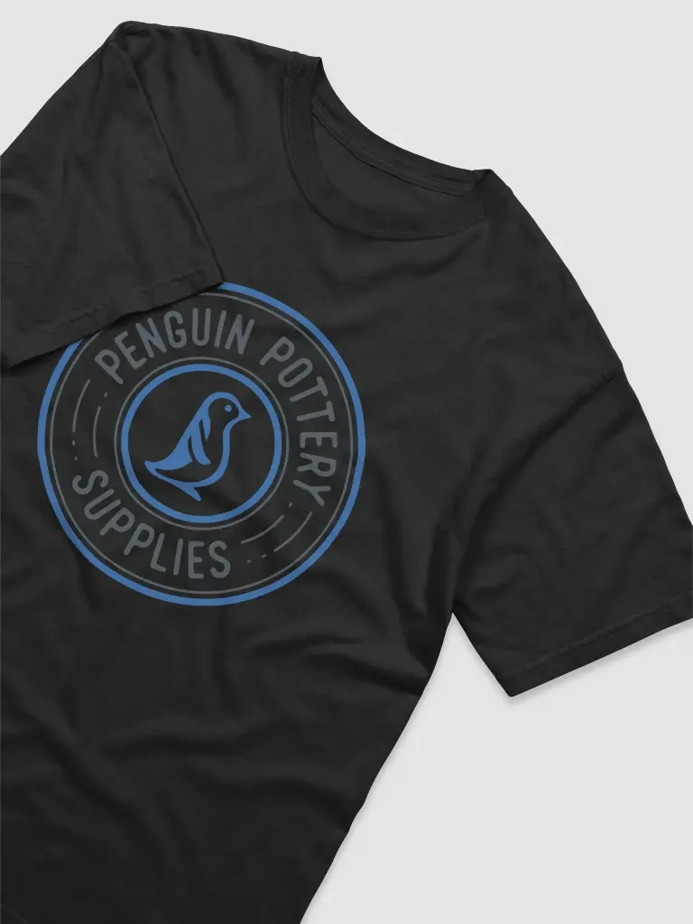 Penguin Pottery T-Shirt (Color = Black; Size = L)