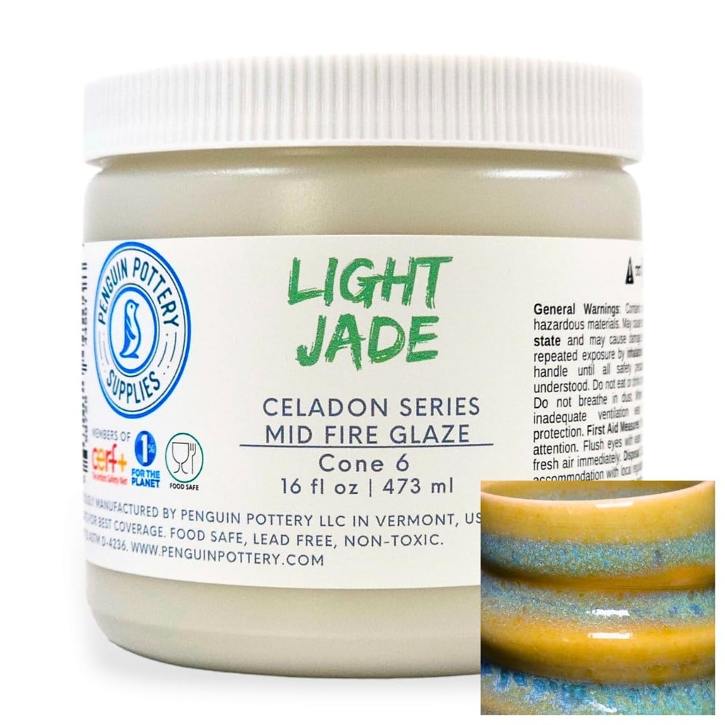 Penguin Pottery - Celadon Series - Light Jade (Pint | 16 fl.oz | 473 ml)