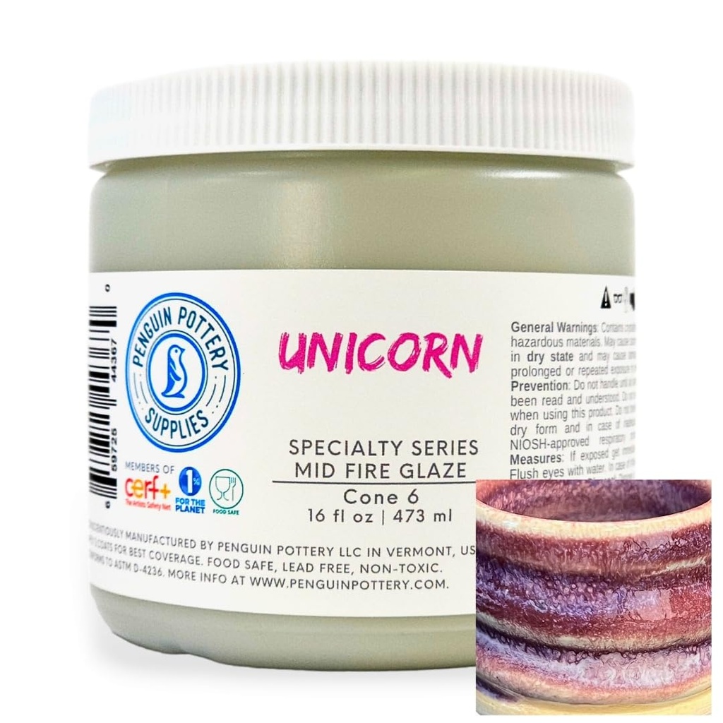 Penguin Pottery - Specialty Series - Unicorn (Pint | 16 fl.oz | 473 ml)