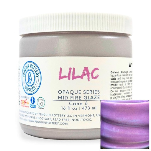 [PP-GZ-MH-301] Penguin Pottery - Opaque Series - Lilac (Pint | 16 fl.oz | 473 ml)