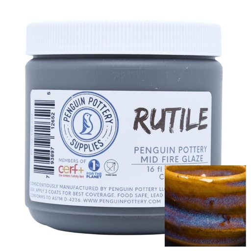 [PP-GZ-MH-259] Penguin Pottery - Specialty Series - Rutile (Pint | 16 fl.oz | 473 ml)