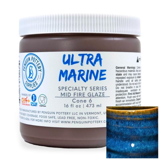 [PP-GZ-MH-308] Penguin Pottery - Specialty Series - Ultra Marine (Pint | 16 fl.oz | 473 ml)
