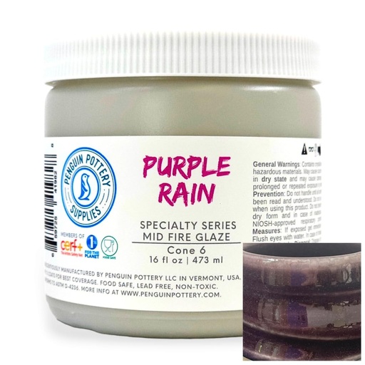 [PP-GZ-MH-319] Penguin Pottery - Specialty Series - Purple rain (Pint | 16 fl.oz | 473 ml)