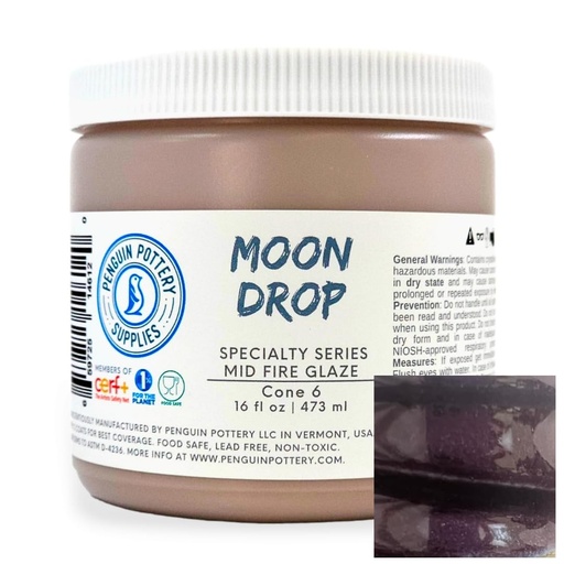 [PP-GZ-MH-321] Penguin Pottery - Specialty Series - Moon Drop (Pint | 16 fl.oz | 473 ml)