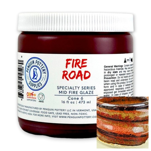 [PP-GZ-MH-311] Penguin Pottery - Specialty Series - Fire Road (Pint | 16 fl.oz | 473 ml)