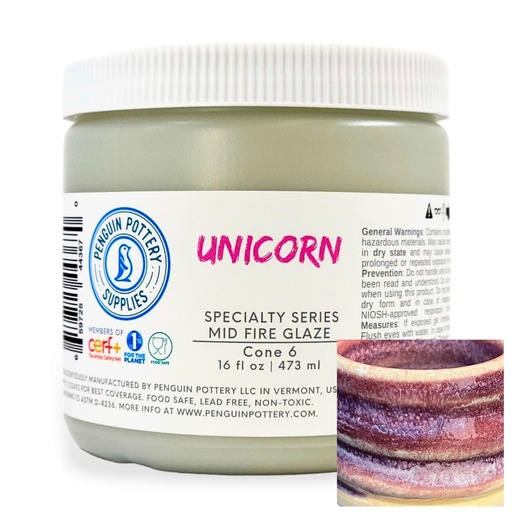 [PP-GZ-MH-339] Penguin Pottery - Specialty Series - Unicorn (Pint | 16 fl.oz | 473 ml)