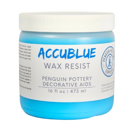 [PP-CH-ACCUBLUEWAX-16OZ] Penguin Pottery - Blue Wax Resist (Pint | 16 fl oz | 473 ml)